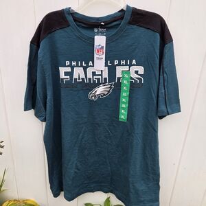NWT Philadelphia Eagles Football T Shirt Sz XL NFL Team Apparel Short Sleeve